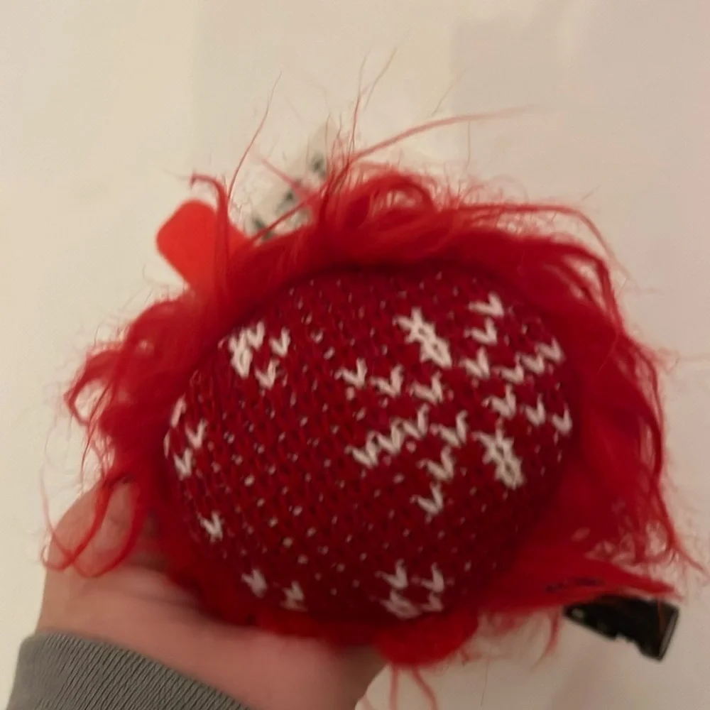 New Outward Hound Dog Holiday Ear Muffs Red Christmas Size Medium/Large NWT